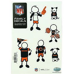 Chicago Bears Decal 5x7 Family Sheet