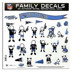 Tennessee Titans Decal 11x11 Family Sheet