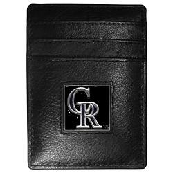 Colorado Rockies Wallet Leather Money Clip Card Holder CO