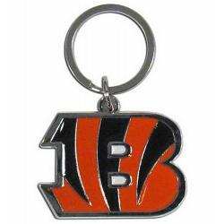 Cincinnati Bengals Chrome Logo Cut Keychain