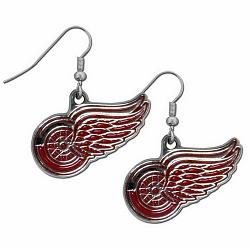 Siskiyou Detroit Red Wings Dangle Earrings -