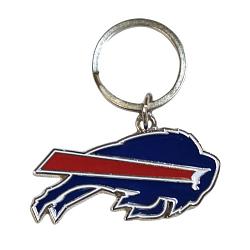 Buffalo Bills Chrome Logo Cut Keychain