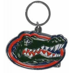 Florida Gators Chrome Logo Cut Keychain