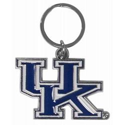 Kentucky Wildcats Chrome Logo Cut Keychain