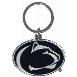 Penn State Nittany Lions Chrome Logo Cut Keychain