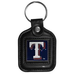 Texas Rangers Key Ring Square Leather CO