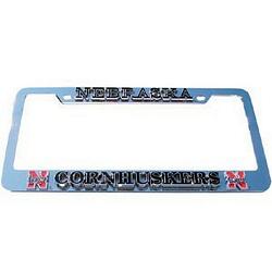 Nebraska Cornhuskers Deluxe Metal License Plate Frame