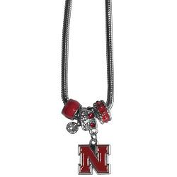 Nebraska Cornhuskers Necklace Euro Bead Style