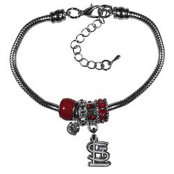 St. Louis Cardinals Bracelet Euro Bead Style CO