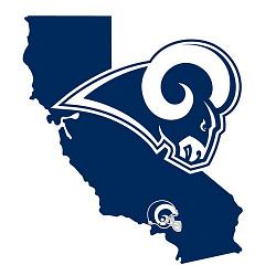 Los Angeles Rams Decal Home State Pride