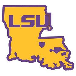 LSU Tigers Decal Home State Pride Style