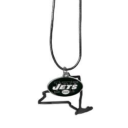 New York Jets Necklace State Charm