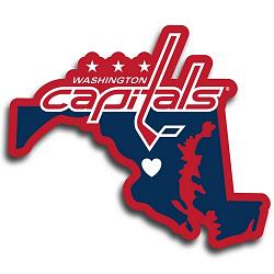 Washington Capitals Decal Home State Pride Style