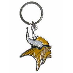 Minnesota Vikings Chrome Logo Cut Keychain