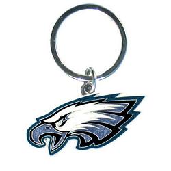 Philadelphia Eagles Chrome Logo Cut Keychain