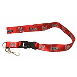 Nebraska Cornhuskers Lanyard - Breakaway with Key Ring