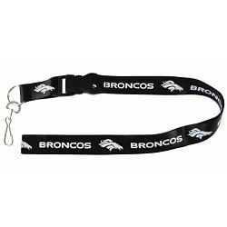 Denver Broncos Lanyard - Breakaway with Key Ring - Black