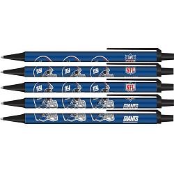 New York Giants Pens Click Style 5 Pack