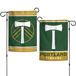 Portland Timbers Flag 12x18 Garden Style 2 Sided
