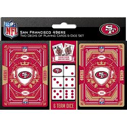 San Francisco 49ers Playing Cards and Dice Set