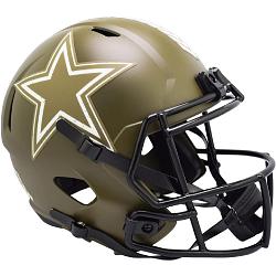 Dallas Cowboys Helmet Riddell Replica Full Size Speed Style Salute To Service