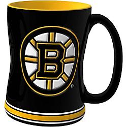 Boston Bruins Coffee Mug 14oz Sculpted Relief Team Color