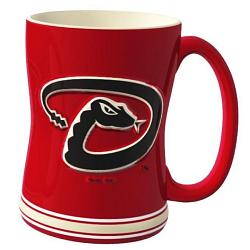 Arizona Diamondbacks Coffee Mug 14oz Sculpted Relief Team Color