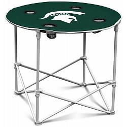Logo Brands Michigan State Spartans Round Tailgate Table