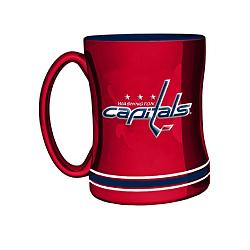 Washington Capitals Coffee Mug 14oz Sculpted Relief Team Color