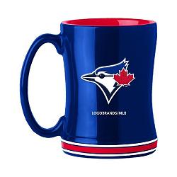 Toronto Blue Jays Coffee Mug 14oz Sculpted Relief Team Color