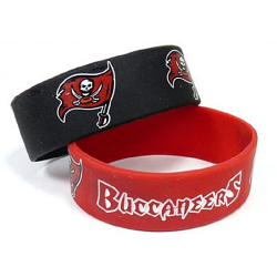 Tampa Bay Buccaneers Bracelets 2 Pack Wide