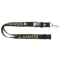 New Orleans Saints Lanyard Black