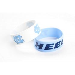 North Carolina Tar Heels Bracelets 2 Pack Wide