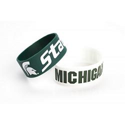 Michigan State Spartans Bracelets 2 Pack Wide