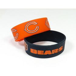 Chicago Bears Bracelets 2 Pack Wide