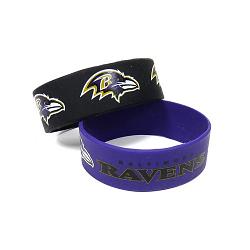 Baltimore Ravens Bracelets 2 Pack Wide