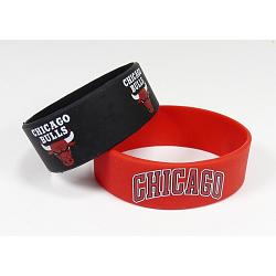 Chicago Bulls Bracelets 2 Pack Wide