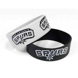 San Antonio Spurs Bracelets 2 Pack Wide