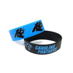 Carolina Panthers Bracelets 2 Pack Wide