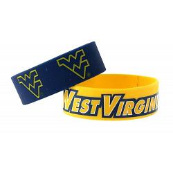 West Virginia Mountaineers Bracelets - 2 Pack Wide