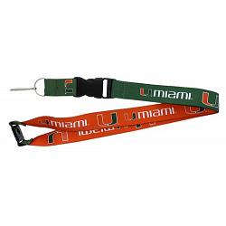 Miami Hurricanes Lanyard Reversible