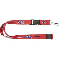 Mississippi Rebels Lanyard Red