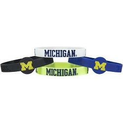 Michigan Wolverines Bracelets 4 Pack Silicone