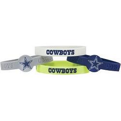 Dallas Cowboys Bracelets 4 Pack Silicone