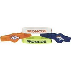 Denver Broncos Bracelets 4 Pack Silicone