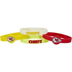 Kansas City Chiefs Bracelets 4 Pack Silicone