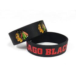 Chicago Blackhawks Bracelets 2 Pack Wide