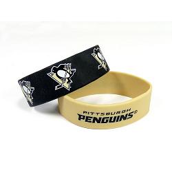 Pittsburgh Penguins Bracelets 2 Pack Wide