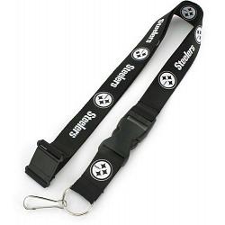 Pittsburgh Steelers Lanyard Black and White