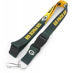 Green Bay Packers Lanyard Breakaway Style Slogan Design